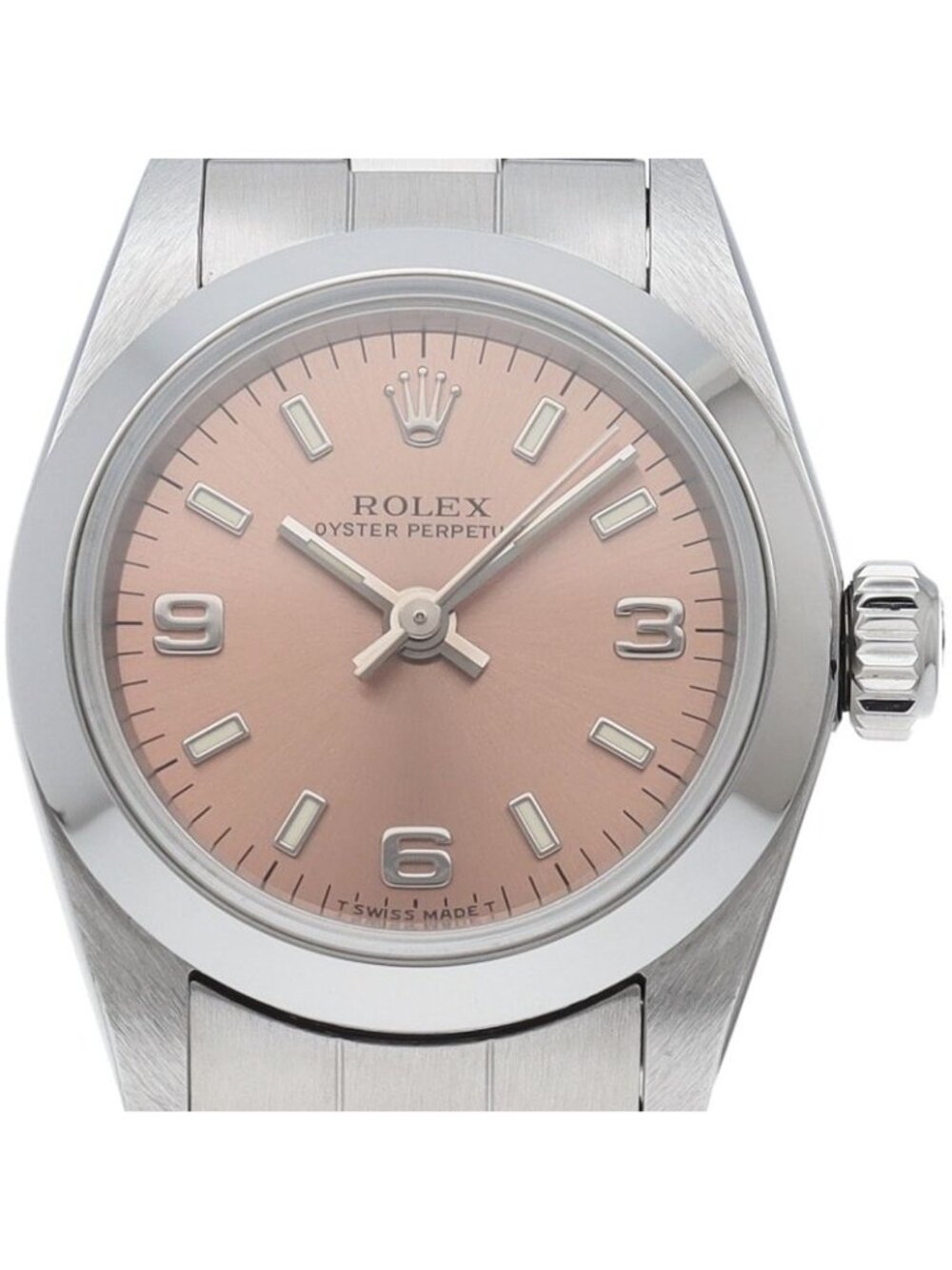 Rolex Oyster Perpetual Watch SS Pink